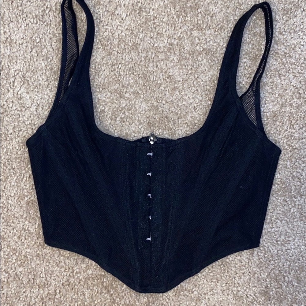 Black Bustier Top